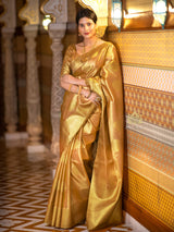 Golden Special Kanchipuram Tissue Silk Saree