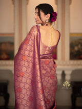 Sangria Wine Kanchipuram Silk Saree