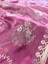 Hand-Dyed Double Shade Banarasi Uppada Silk saree