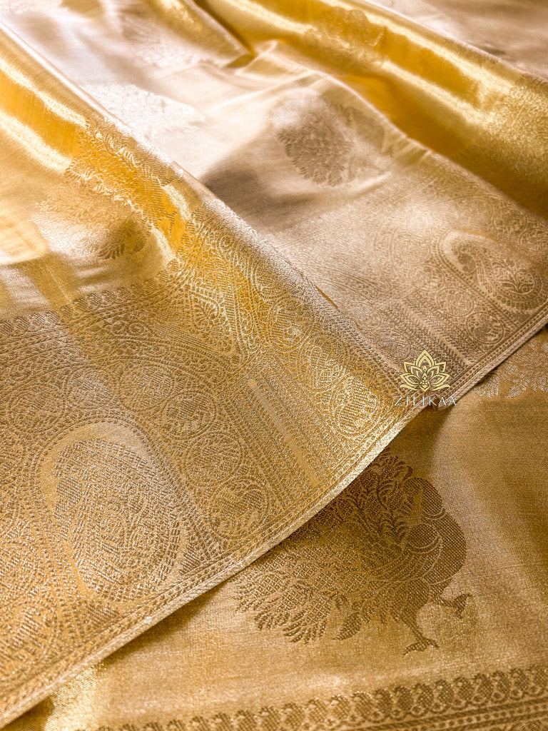 Golden Special Kanchipuram Tissue Silk Saree