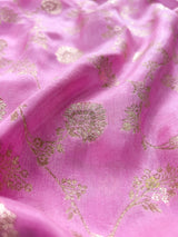 Baby Pink Banarasi Uppada Silk Saree