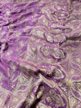 Royal Lavender Banarasi Uppada Silk Saree