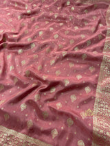 Orchid Pink Banarasi Uppada Silk Saree