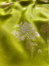 Baby Mehendi Banarasi Uppada Silk Saree