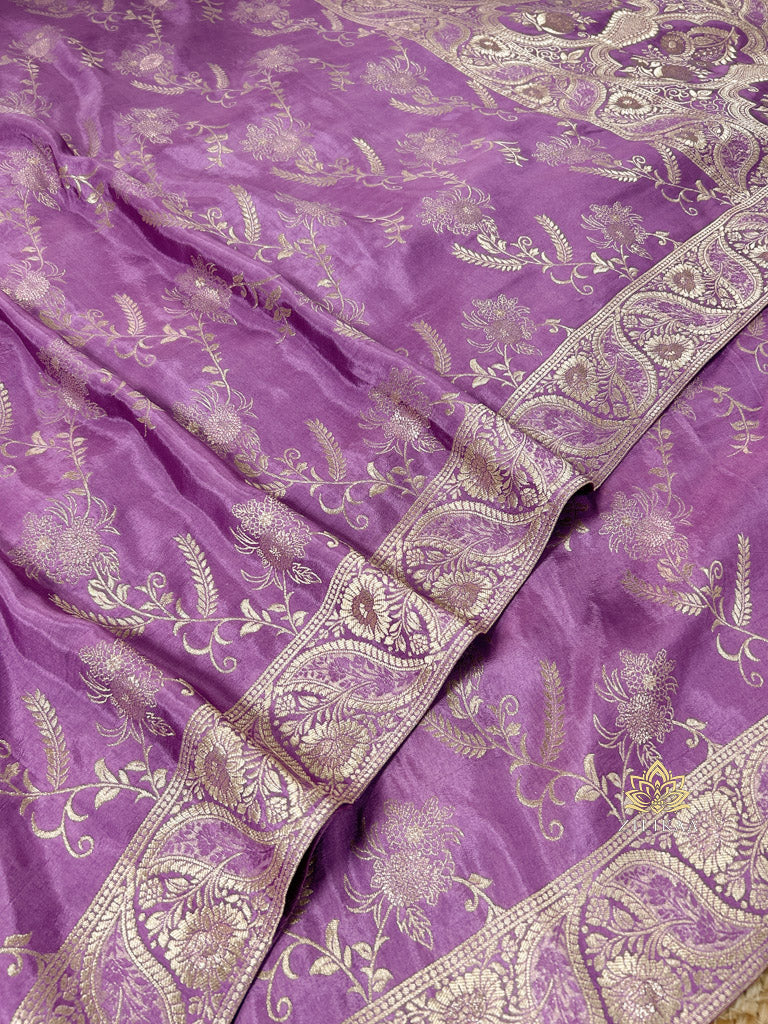 Royal Lavender Banarasi Uppada Silk Saree