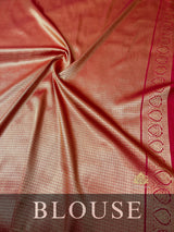 Mustard Yellow Kanjeevaram silk saree