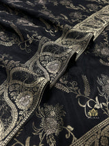 Midnight Black Uppada Silk Saree