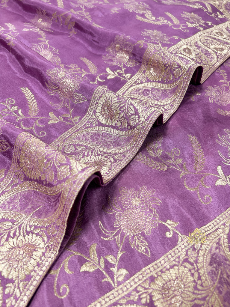 Royal Lavender Banarasi Uppada Silk Saree