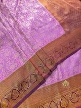 Lilac Purple Kanchipuram silk saree