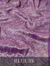 Royal Lavender Banarasi Uppada Silk Saree