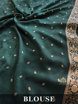 Baby Mehendi Banarasi Uppada Silk Saree