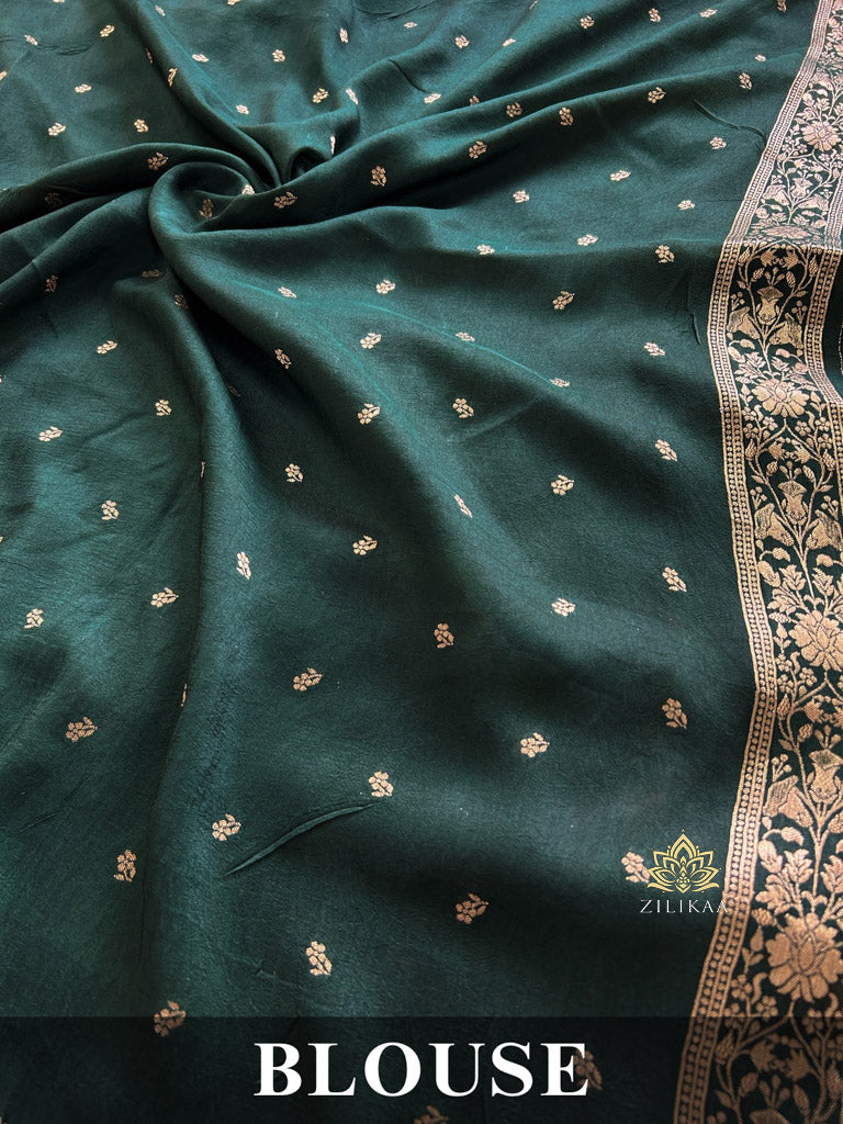 Baby Mehendi Banarasi Uppada Silk Saree