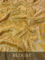 Mustard Yellow Banarasi Uppada Silk Saree