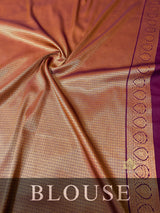 Lilac Purple Kanchipuram silk saree