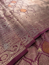 Sangria Wine Kanchipuram Silk Saree