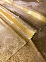 Vintage Gold Kanchipuram Tissue Silk Saree