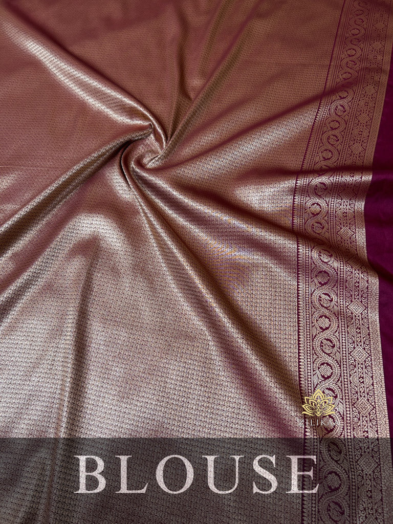 Sangria Wine Kanchipuram Silk Saree