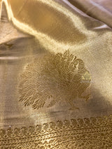 Vintage Gold Kanchipuram Tissue Silk Saree