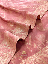 Orchid Pink Banarasi Uppada Silk Saree