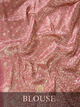 Orchid Pink Banarasi Uppada Silk Saree