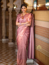 Lilac Purple Kanchipuram Silk Saree