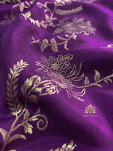 Berry Purple Banarasi Uppada Silk Saree