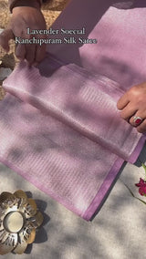 Lilac Purple Kanchipuram Silk Saree